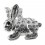 Zirconium 925 Sterling Silver Rabbit Pendent Jewel