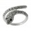 Zirconium 925 Sterling Silver Snake Ring Jewel