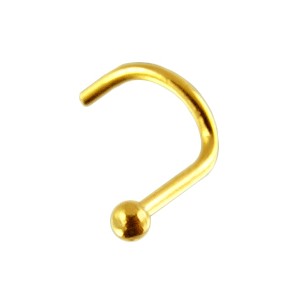 Piercing Nariz Oro Amarillo de 14K Bola
