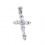 Marquise Cross Zirconium 925 Sterling Silver Pendent