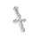 Pendentif Argent Massif 925 Zirconium Croix Brillant