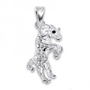 Goat Zirconia 925 Sterling Silver Pendent