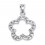 Five-Leaves Clover Zirconium 925 Sterling Silver Pendent
