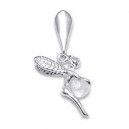 Flying Fairy Zirconia 925 Sterling Silver Pendent