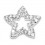 Hollow Star Zirconium 925 Sterling Silver Pendent