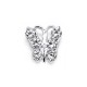 Small Butterfly Zirconia 925 Sterling Silver Pendent