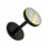 Fake-Plug Ohrringe Acryl Schwarz Zirkonia Hell Mehrfarbig