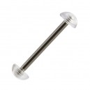 Zungenpiercing-Retainer Transparent