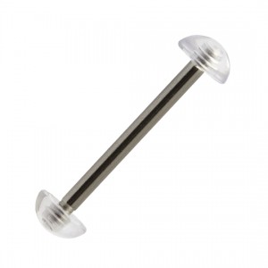 Zungenpiercing-Retainer Transparent