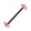 Zungenpiercing-Retainer Transparent Rosa