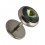 Fake-Plug Ohrringe Strassstein 8 mm Mehrfarbig Dunkel