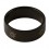 316L Steel Black Anodized Ring w/ Spiral Sun Laser Engraving