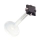 Piercing Madonna Stud Bioflex Push-Fit Cuadrado Negro