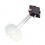 Black Square Push-fit Bioflex Medusa Bar Stud Ring