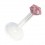 Medusa-Piercing Stecker Bioflex Push-Fit Stern Hellrosa