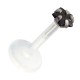 Medusa-Piercing Stecker Bioflex Push-Fit Stern Schwarz