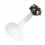 Medusa-Piercing Stecker Bioflex Push-Fit Stern Schwarz