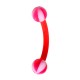 Arcade Bioflex / Bioplast Ballon 8 Faces Rouge Boules