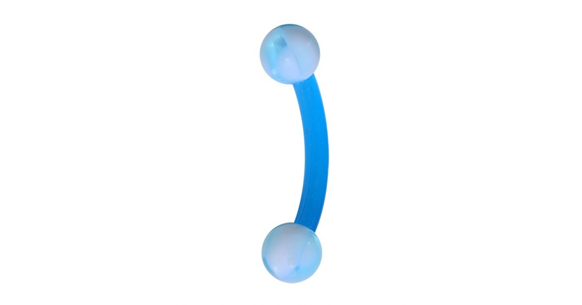 Lumous Bioflex Piercing Jewelry Bioflex Navel Bar Small Double Jeweled ...