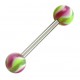 Piercing Langue Acrylique Crème Glacée Vert / Violet
