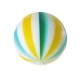 Boule de Piercing Acrylique Beach Ball Jaune / Bleu