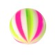 Boule Acrylique Beach Ball Rose / Vert