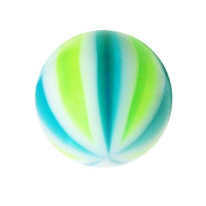 Boule de Piercing Acrylique Beach Ball Bleu / Vert