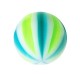 Bola de Piercing Acrílico Beach Ball Azul / Verde