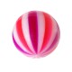 Bola de Piercing Acrílico Beach Ball Rosa / Púrpura