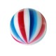 Boule Acrylique Beach Ball Rouge / Bleu