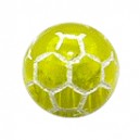 Transparent Yellow Acrylic Cracked Orb Piercing Ball