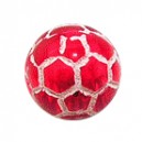 Transparent Red Acrylic Cracked Orb Piercing Ball
