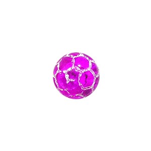 Transparent Purple Acrylic Cracked Orb Piercing Ball