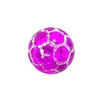 Transparent Purple Acrylic Cracked Orb Piercing Ball