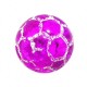 Boule Acrylique Orbe Craquelée Violette Transparente