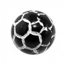 Black Acrylic Cracked Orb Piercing Ball