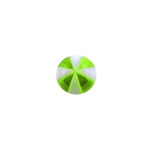 Green 8 Faces Ball Acrylic UV Piercing Only Ball