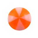 Bola Piercing Acrílico Balón 8 Lados Naranja