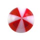 Red 8 Faces Ball Acrylic UV Piercing Only Ball