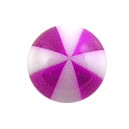 Bola Piercing Acrílico Balón 8 Lados Púrpura