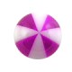 Bola Piercing Acrílico Balón 8 Lados Púrpura