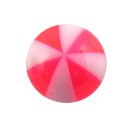 Boule Piercing Acrylique Ballon 8 Faces Rose