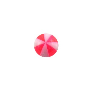 Bola Piercing Acrílico Balón 8 Lados Rosa