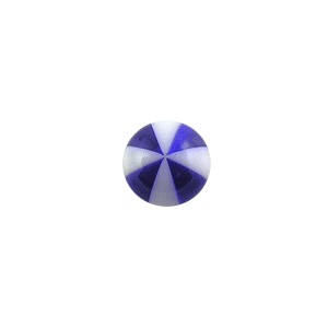 Blue 8 Faces Ball Acrylic UV Piercing Only Ball