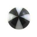 Black 8 Faces Ball Acrylic UV Piercing Only Ball