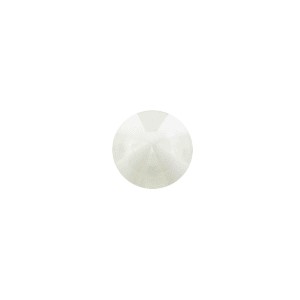 Boule Piercing Acrylique Ballon 8 Faces Blanc