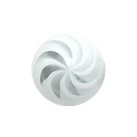 Boule Piercing Acrylique Spirale Blanc / Transparent