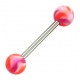 Orange / Purple Ice Cream Acrylic Tongue Bar Ring