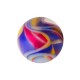 Yellow/Blue/Red Acrylic Vortex Piercing Ball