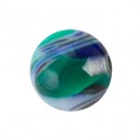 Boule Piercing Acrylique Vortex Bleu / Vert